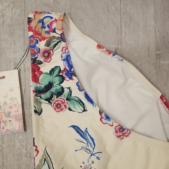 💕JOHNNY WAS💕 Maya Hipster Bikini Bottoms ~ Multi-Color Floral Print XL - Picture 4 of 14